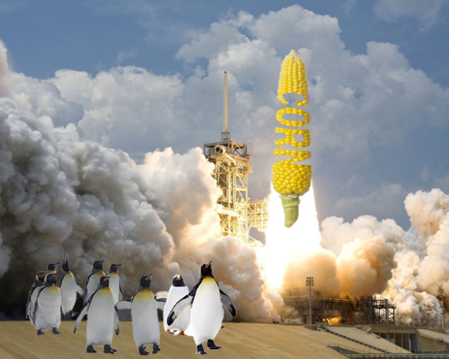 コーンとロケット